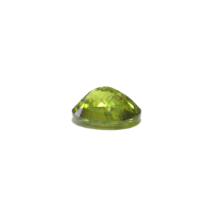 Natural Peridot 5.4 Carat Oval Cabochon Loose Gemstone for Fine Jewelry - Product Image 3