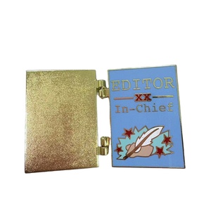 งานฝีมือโลหะเคลือบแข็งแบบกำหนดเอง พร้อมเคลือบเงาสีดำ นิกเกิล ทอง เงิน ทองแดง กลิตเตอร์ และเคลือบเงาแบบใส - Product Image 4