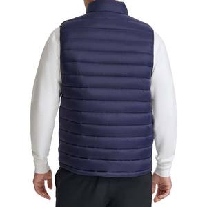 Chaleco Acolchado Transpirable de Lona con Cuello Alto, Estilo Casual Deportivo para Invierno, Sin Mangas, Azul Marino, Impermeable por Delante, Reversible - Product Image 2