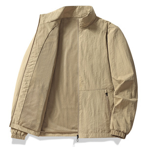Chaqueta de Trabajo Retro para Hombre, con Cuello Alto y Bordado de Logotipo Personalizado, Precio de Fábrica en China y Bangladesh, para Primavera y Otoño - Product Image 5
