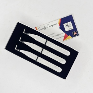 Pince à épiler professionnelle Somofy Enterprises de haute qualité en acier inoxydable à 90 degrés, anti-magnétique, longueur 10 mm pour cils - Product Image 6