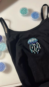 Colorful Seed Beads Beaded Tank <b>Top</b> Modern Fashion Clothing Designer Seed Beads Embroidery Tank <b>Top</b> Trendy Casual Style - Product Image 3