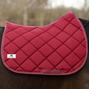 Tapis de selle pour chevaux de haute qualité, tapis de selle bordeaux, tapis de selle d'excellente qualité pour l'équitation, tapis de selle pour le saut d'obstacles - Product Image 1