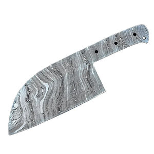 Cuchillo de Cocina Multifuncional Burraq DIY OEM, Hoja de Acero de Damasco Hecha a Mano, Diseño en Espiral, Regalo Perfecto para la Cocina - Product Image 1