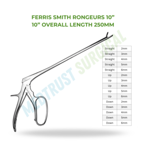 Pinza de Ferris Smith de 10 Pulgadas (250 mm) para Neurocirugía, Pinza para Huesos Pituitarios, Instrumento Quirúrgico, Herramienta para Cirugía de Columna Vertebral - Product Image 2