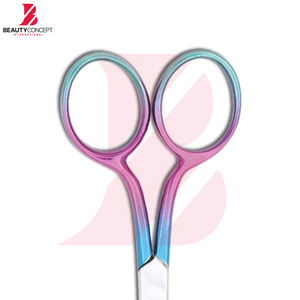 Ciseaux à cuticules professionnels en titane arc-en-ciel, outil de manucure et pédicure pour salon - Product Image 6