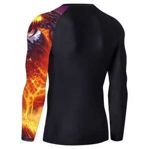 Dernier design de rashguard pour homme en sublimation, haute qualité, respirant, confortable, tendance, très vendu. - Product Image 2