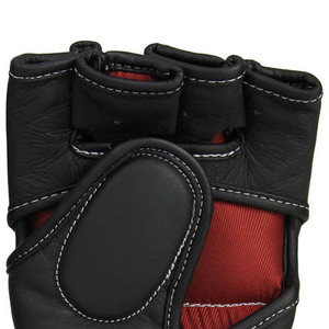 Wholesale Professional MMA Boxing Gloves Laced <b>Hook</b> and Loop Closure Leather Training Equipment Moisture Wicking MMA Gloves - Product Image 4