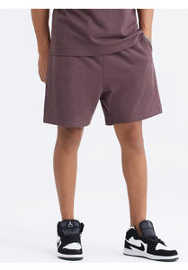 Pantalones Cortos Casuales de Hombre con Cordón, de Algodón Orgánico/Spandex Peinado de 330 GSM, Talla Grande, Antiarrugas, Estilo Hip Hop, para Correr y Trotar, Venta al por Mayor - Product Image 2