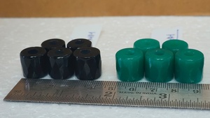 Transparent Red Faceted Glass Cylinder <b>Beads</b> <b>Large</b> Hole Barrel Spacer Box Packed for Boho Jewelry and Accessories - Product Image 2