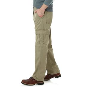 Mens Cargo Pants Solid Color Button Fly Straight Pattern <b>Canvas</b> Multi Pocket Custom Street Wear Premium Fit - Product Image 2