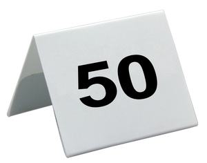 Numéros de table imprimés sur carte plastique, écologiques, Henry Foodservice, prix bas - Product Image 4