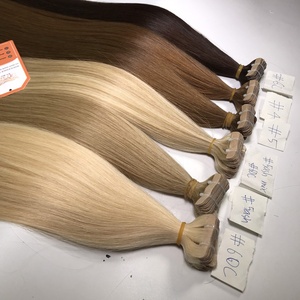 Extensiones de cabello humano virgen Remy vietnamita 100% con cinta adhesiva, puntas gruesas, cabello humano de doble capa, paquetes a precio mayorista - Product Image 4