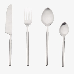 Ensemble cuillère fourchette en acier inoxydable miroir brillant de haute qualité ensemble de couverts de luxe réutilisables pour restaurant et hôtel - Product Image 1