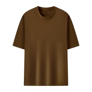 T-shirt uni à col rond pour homme, manches courtes, formel, 100% coton, respirant, séchage rapide, haute qualité, prix bas, vente en gros - Product Image 1