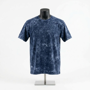 เสื้อยืดดีไซน์ใหม่ผู้ชาย ล้างสีแบบแอซิด 100% ผ้าฝ้ายคุณภาพสูง เสื้อยืดล้างสีแบบแอซิดสำหรับผู้ชาย - Product Image 1