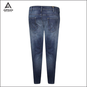 Jeans en denim personnalisés Aifran OEM, haute qualité, pour hommes et femmes, vente en gros, prix compétitif - Product Image 6