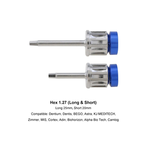 Destornillador para Implantes Dentales Hex 1.27 Compatible con Destornillador Manual Zemmer Bego con Llave de Bucle de 7 Milímetros de Diámetro - Product Image 4