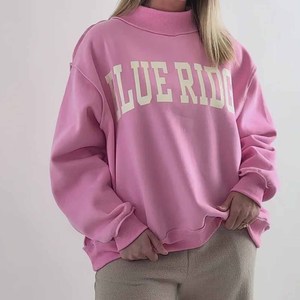 Blue Ridge Custom <b>Mock</b> <b>Neck</b> Sweatshirt Women Men Youth Cotton Fleece Chenille Letter Embroidery Greek Sorority Fraternity Pullov - Product Image 6