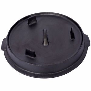 Pentola Olandese in Ghisa Pretrattata da 5L con Smalto per Campeggio, Cucina all'Aperto, Barbecue e Cottura sul Fuoco - Product Image 6