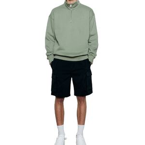 เสื้อสเวตเชิ้ตผู้ชายแบบซิปครึ่งตัว เสื้อสเวตเชิ้ตผู้ชายแบบสั่งทำพิเศษจากผ้าไผ่ เสื้อสเวตเชิ้ตผู้ชายแบบสวมหัวลำลอง เสื้อสเวตเชิ้ตคอกลมทรงโอเวอร์ไซส์ 2026 - Product Image 6