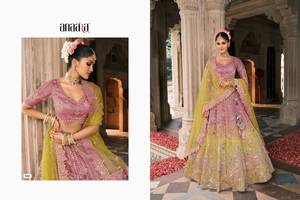 Colecciones de Terciopelo para Novias Indias con Trabajo Zarkhan de Fabzone Modelo FZBELLA - Product Image 1