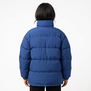 Chaqueta acolchada para mujer, ropa de abrigo de invierno, cuello alto, con cremallera, diseño personalizado, abrigo de invierno a la moda. - Product Image 2