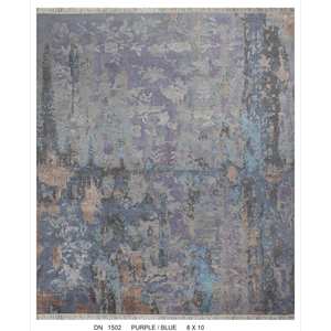 Alfombra de Lana Moderna Hecha a Mano, Personalizada, de Pelo Corto, con Diseños Artísticos Contemporáneos - Product Image 3