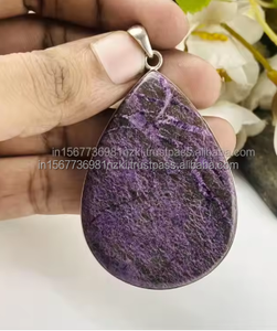 Charoite púrpura 925 colgante de piedras preciosas naturales de plata esterlina colgante púrpura joyería hecha a mano colgante elegante regalo para cumpleaños - Product Image 1