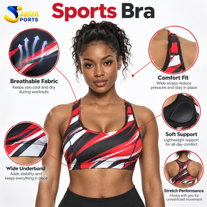 Soutien-gorge de sport pour femmes à la mode, fabriqué avec un matériau doux, offre un ajustement sûr et un confort optimal, soutien-gorge de sport pour femmes pour la remise en forme au quotidien - Product Image 6