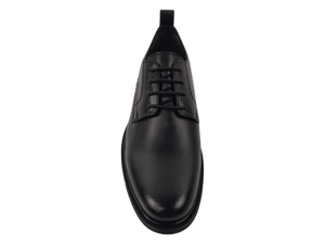 Zapatos Oxford de PU Negros para Hombre Dlords, Punta Redonda, con Cordones, Duraderos, Acolchados, con Decoración Metálica, Suela de Goma, Casuales, para Todas las Temporadas, Color Sólido - Product Image 2