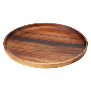 Assiette ronde en bois d'acacia de qualité supérieure, faite à la main, écologique, assiette de service en bois, vaisselle de restaurant, assiette de cuisine - Product Image 4