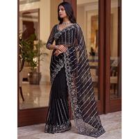 Blouse de Saree de Luxe avec Perles, Paillettes et Broderies – Modèle Designer pour Mariage, Fête ou Tenue Ethnique Personnalisée pour Femme