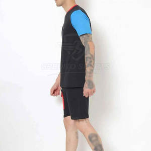 Conjunto de camiseta y pantalones cortos para hombre con logotipo personalizado, mezcla de algodón, conjunto de camiseta y pantalones cortos para hombre, la mejor oferta en línea - Product Image 4