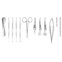 Ensemble d'instruments chirurgicaux pour chalazion, 12 pièces, acier inoxydable, réutilisables, outils chirurgicaux ophtalmiques de haute qualité, Medivolve