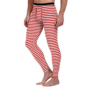 Leggings de compression longs pour hommes avec logo d'aigle, taille élastique, en spandex et polyester - Product Image 4