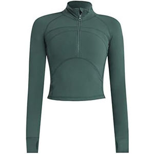 Veste de yoga zippée personnalisée respirante pour la gym et le fitness, active, extensible, douce, ajustée avec poches, pour l'entraînement sportif - Product Image 1
