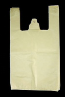 Sacs en polyéthylène pour courses au supermarché, sacs à poignée en forme de T avec impression en héliogravure, recyclables, en PEHD, pour emballage et exposition