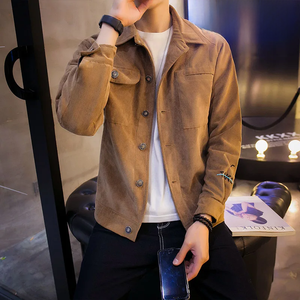 Automne hiver veste pour hommes en M café décontracté Style japonais à la mode avec coupe ample coupe-vent à la mode pour les jeunes hommes - Product Image 3