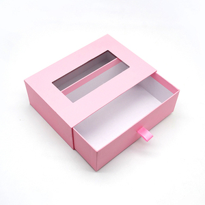 Custom PVC Clear <b>Window</b> Slide Out Paper Gift Boxes Folding Packing Drawer Boxes for Cosmetic Product Packaging - Product Image 5