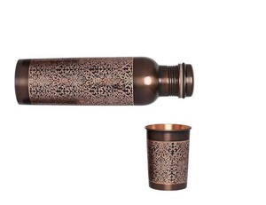 Designer <b>Copper</b> <b>Bottle</b> for <b>Drinking</b> Water with Premium Look Suitable for Personal Use and Special Occasion - Product Image 2