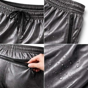 กางเกงขาสั้นกีฬาผู้ชายกันน้ำ แห้งเร็ว มีซิป พร้อมโลโก้สั่งทำพิเศษ เหมาะสำหรับวิ่งและออกกำลังกาย - Product Image 3