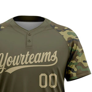 Maillot de baseball unisexe à col rond et manches courtes de haute qualité, respirant, séchage rapide, été, bretelles réglables, nom d'équipe personnalisé, grandes tailles - Product Image 3