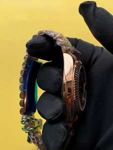 Reloj de Pulsera Mecánico Automático BOJ Plain R.O.L.E.X.17 de 41 mm con Esfera Romana Color Chocolate, Fabricado en Acero Inoxidable, Precio Bajo, Gran Oferta, Mejor Precio - Product Image 2