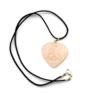Venta al por mayor de Sanación reiki chakra colgante de cuarzo de oro Oval colgantes de Chakra - Product Image 5