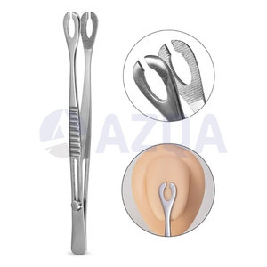 Pinzas de Acero Inoxidable de 5.7 Pulgadas, Tipo Forester y Pennington, con Bloqueo y Ranura de 3 mm para Perforaciones Corporales Profesionales - Product Image 4
