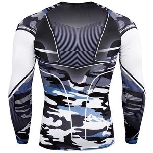 Camiseta de Compresión Unisex, Ajuste Compresivo, Absorbe la Humedad, Top Deportivo para Fitness, Gimnasio, Ropa Deportiva - Product Image 2