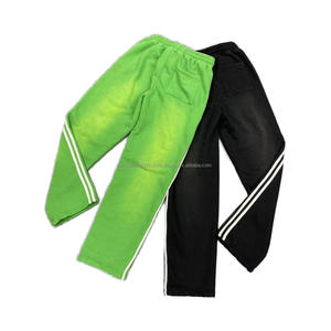 Personalizado Sun Faded ácido lavado pantalones de chándal pantalones de Jogger para hombres de gran tamaño Track Baggy rayas pantalones de chándal Formal fabricante - Product Image 1