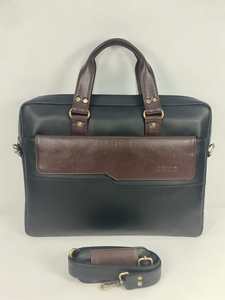 Premium PU Leatherite Laptop <b>Bag</b> with Dual Carry Handles, Front <b>Document</b> Pocket and Adjustable Shoulder Strap - Product Image 2