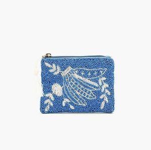 Premium Beaded Embroidery Coin Pouch For Women Custom Design Fashion <b>Seed</b> Beads Coin Pouch With Beautiful Floral Embroidery - Product Image 5